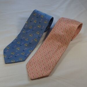 Gianfranco Ferre Blue and Pink Ties